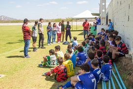 Observador técnico do Flamengo-RJ realiza teste avaliativo na cidade do Congo e cerca de 250 atletas da PB e PB participam do evento