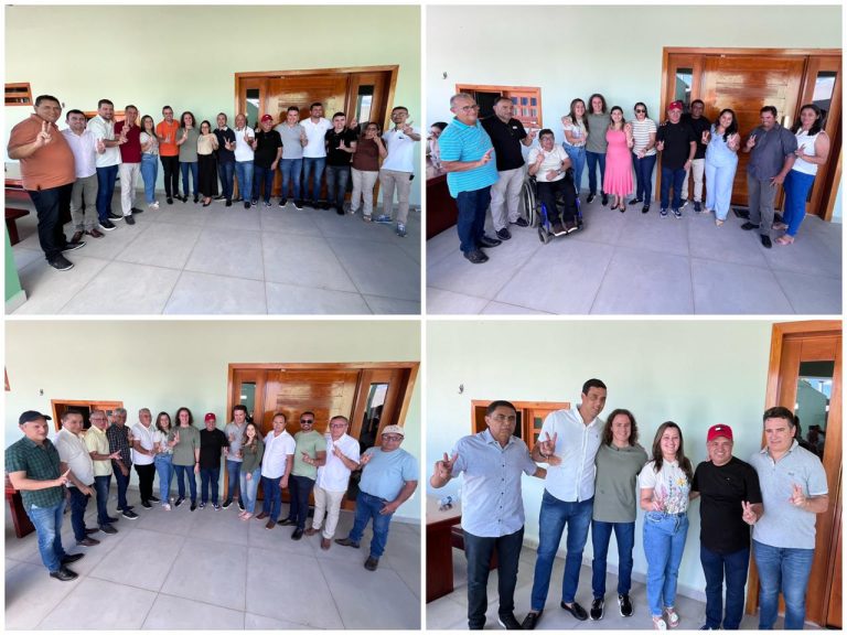 Em reunião com Veneziano, prefeitos da região do Rio do Peixe, no sertão, reafirmam apoio à sua reeleição