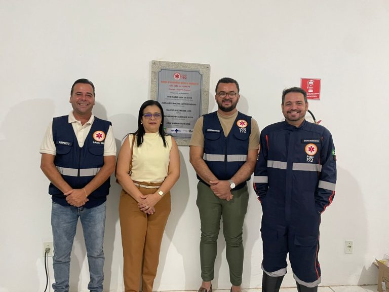 Prefeito Márcio Leite inaugura base do SAMU e reforça rede de saúde em São João do Tigre