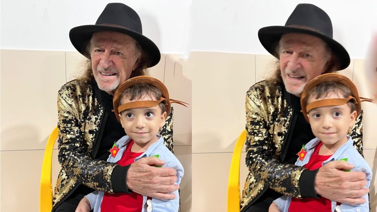 Criança paraibana vence AVC, assiste show e realiza sonho de abraçar Alceu Valença, em Campina Grande