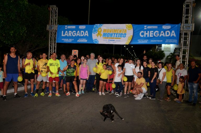 Movimenta Monteiro, edição do Setembro Amarelo, conta com dezenas de praticantes e é um sucesso
