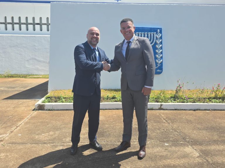 Sargento Neto visita Embaixada de Israel e confirma viagem ao país para tratar de gestão hídrica