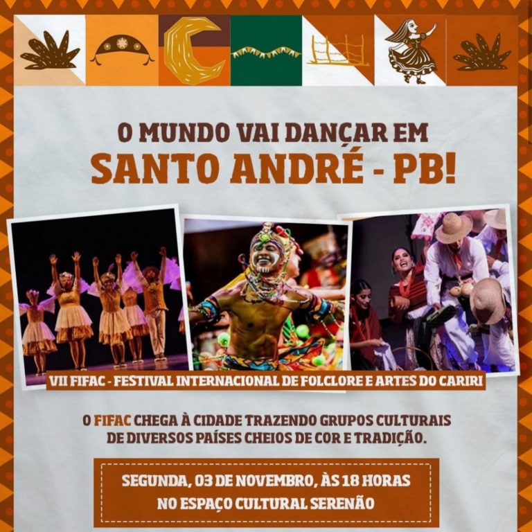 Santo André recebe o Festival Internacional de Folclore e Artes do Cariri nesta segunda-feira (3)