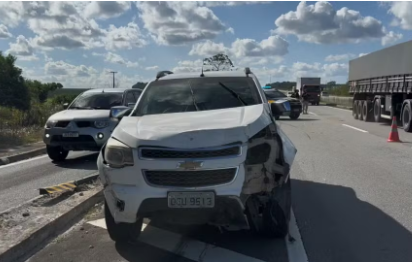 PRF confirma três mortes em grave acidente na BR-101, em Santa Rita