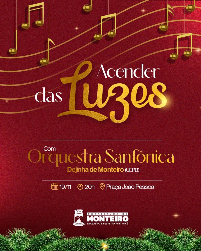 Prefeita Ana Paula e Vice-prefeito Cajó Menezes convidam a população para o “Acender das Luzes de Natal”