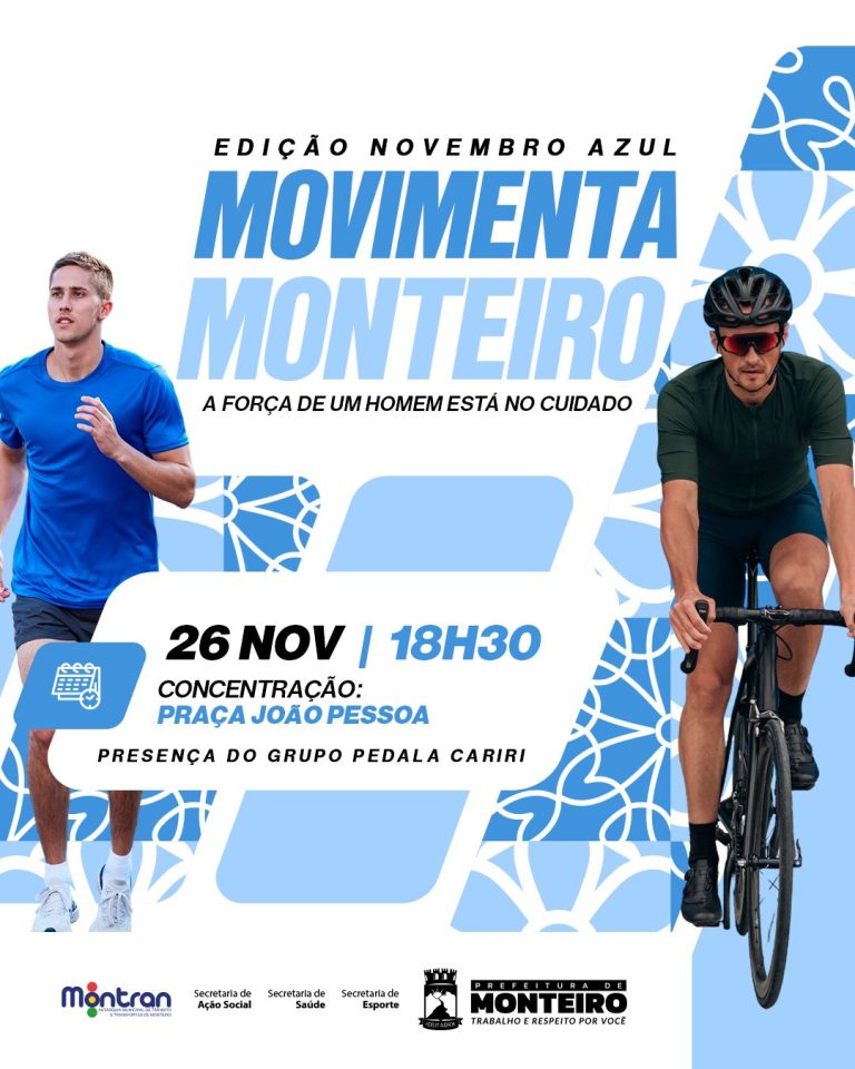 Prefeitura de Monteiro realiza penúltima edição do Movimenta Monteiro deste ano, nesta quarta