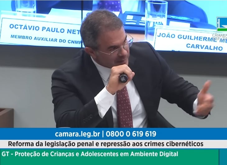 Coordenador do Gaeco-PB defende mudanças na lei para combater crimes contra crianças durante audiência no Congresso Nacional