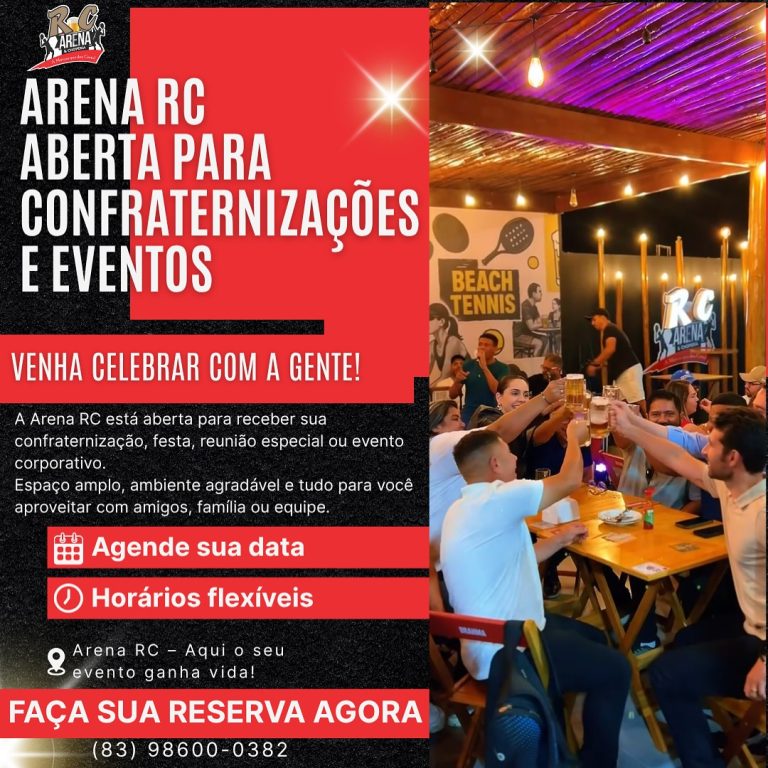Arena RC abre espaço para confraternizações e eventos em Monteiro