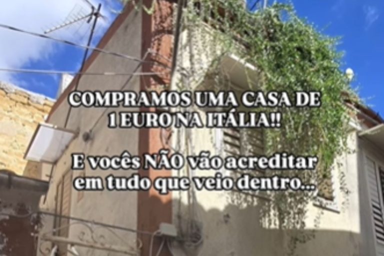Brasileira mostra casa que comprou na Itália por apenas 1 euro