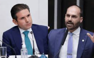Eduardo Bolsonaro tem faltas suficientes para ter mandato cassado, diz Hugo Motta