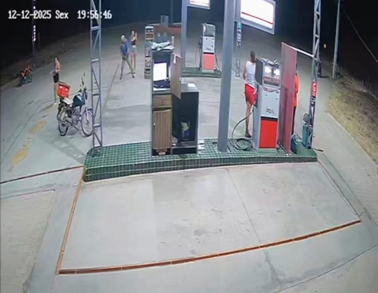 Homem depreda posto de combustível fechado na divisa entre Monteiro e Sertânia