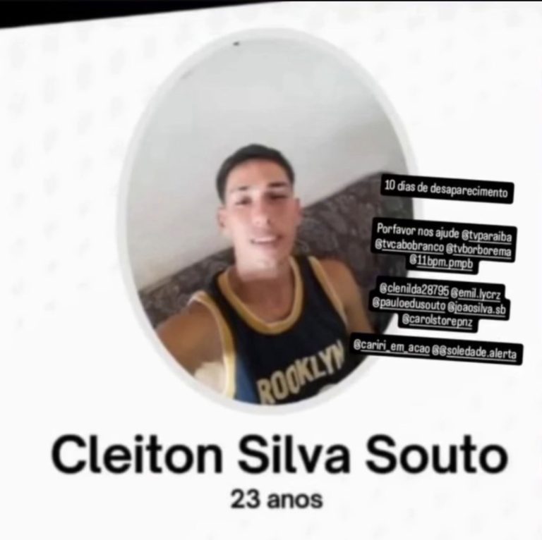 Polícia realiza nova operação de buscas por jovem desaparecido em Serra Branca