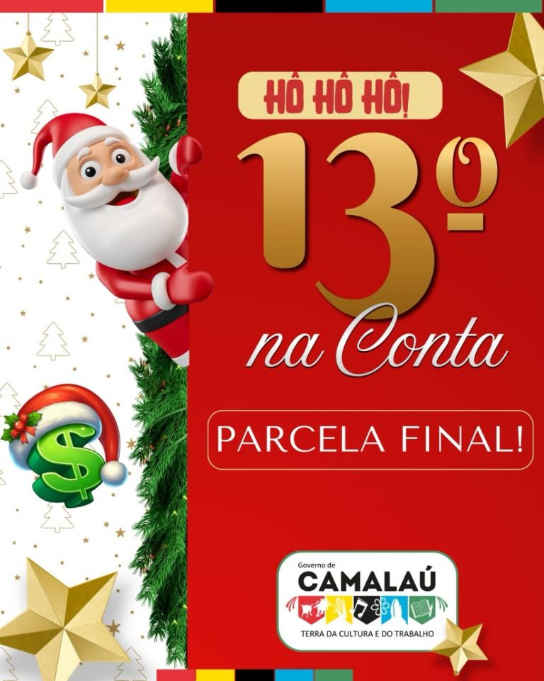 Prefeitura de Camalaú deposita segunda parcela do 13º salário dos servidores