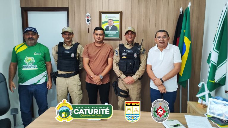 Prefeitura de Caturité reforça parceria com Polícia Militar para ampliar a segurança no município