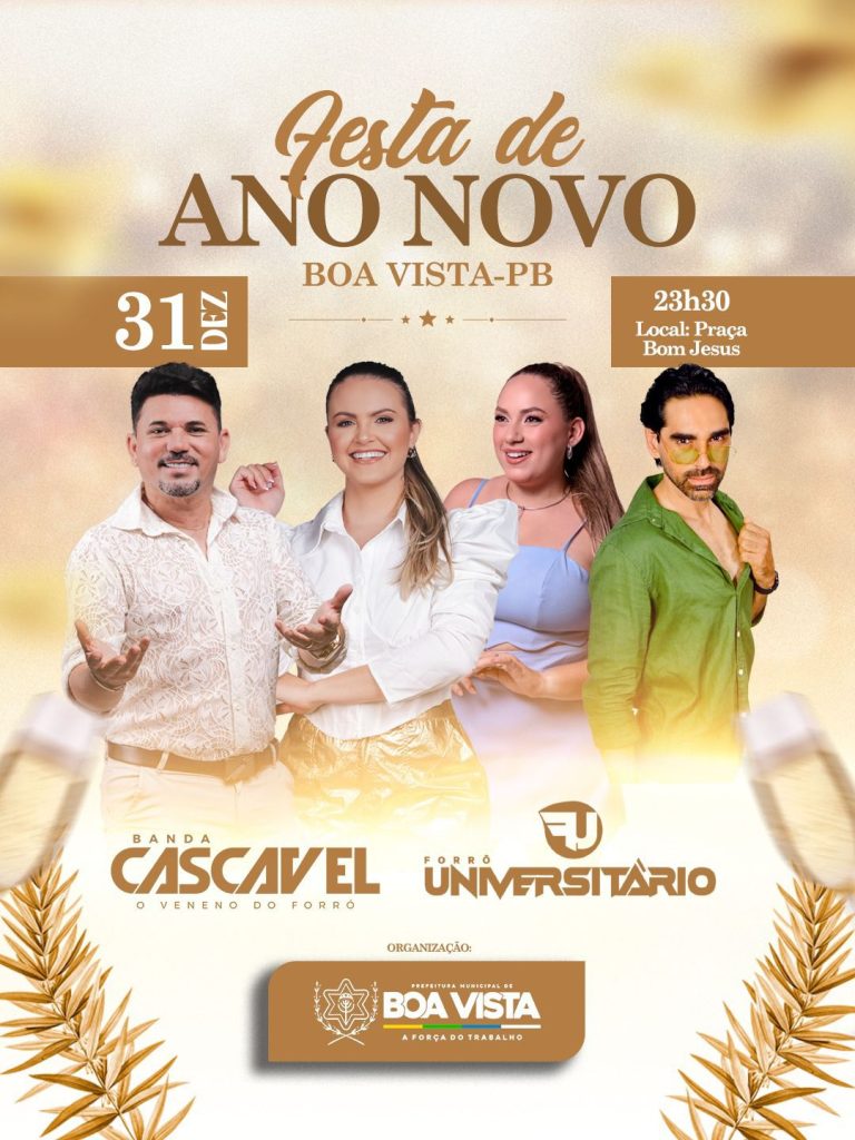 Prefeitura de Boa Vista realizará Festa de Ano Novo com muito forró em praça pública