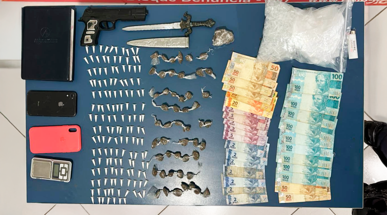 Homem acusado de tráfico de drogas é preso em flagrante na cidade de Esperança