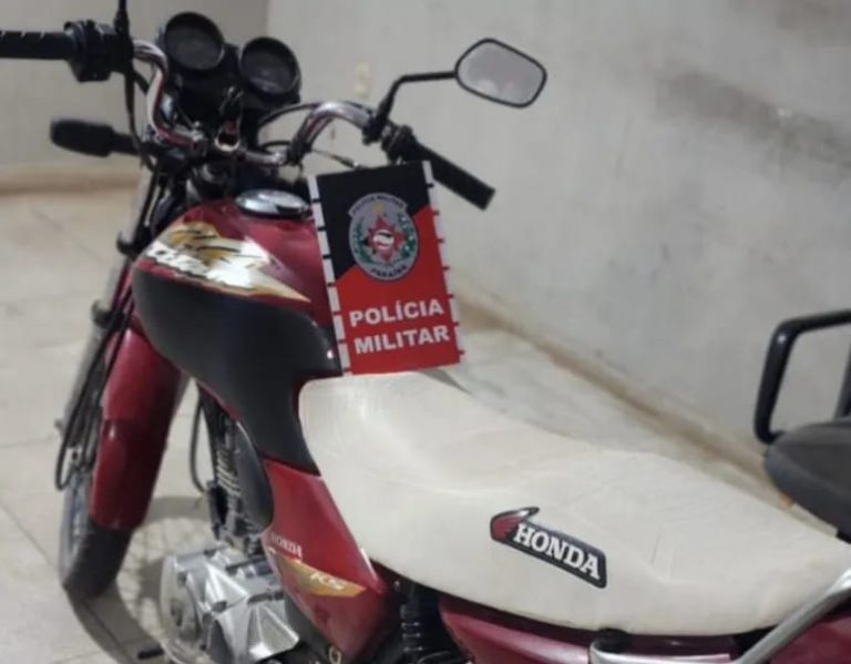 Polícia Militar recupera motocicleta roubada em Serra Branca, durante abordagem no sertão do estado