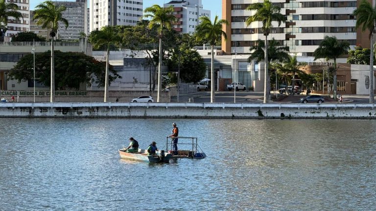 PMCG inicia instalação de aeradores no Açude Velho para melhorar qualidade da água